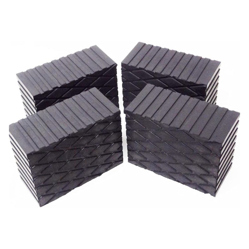 4 PCS of RUBBER BLOCKS FOR LIFT dimensions 5,5 x 4,4 x 0,8 100% MADE in  ITALY