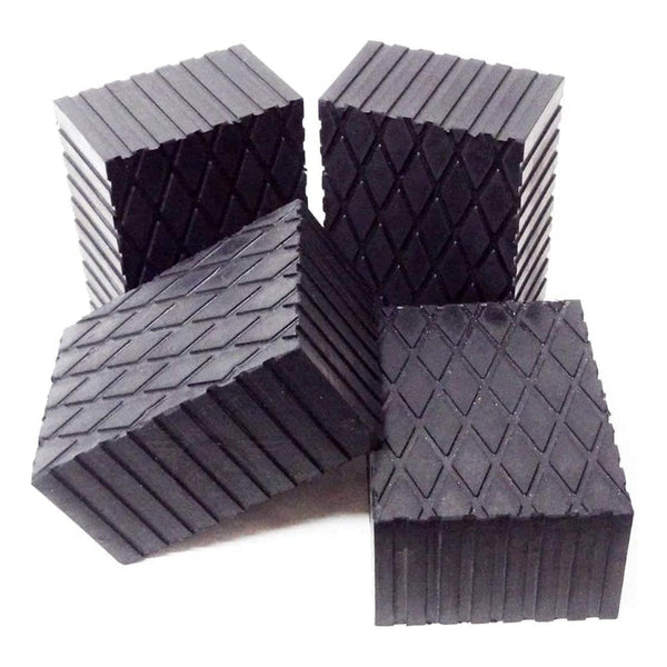 Solid Rubber Car Lift Blocks 6.25 x 4.75 x 3 inch (Box of 4)