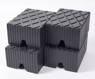 Pinch Weld Solid Rubber Lift Pads - Set of 4 – Extra Height 6-3/8" x 4-3/4