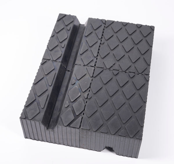 Pinch Weld Solid Rubber Lift Pads - Set of 4 – Extra Height 6-3/8" x 4-3/4