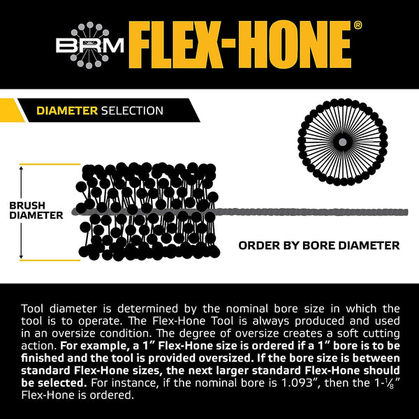 Brush Research BC45M2500CD FLEX-HONE®, 4.5mm (.177") Diameter, 2500 Grit, Diamond Abrasive (Pack of 1)