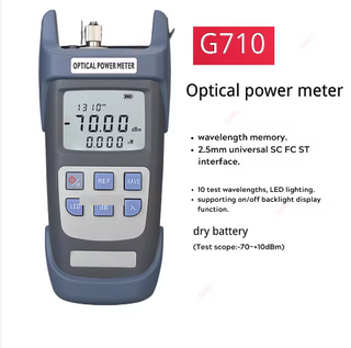 FTTX/FTTH tools optical fiber toolkit with power meter, visual fault locator, optical fiber cutter, kevlar scissors, fiber stripper, SC/FC adapter, carrying case, and other accessories