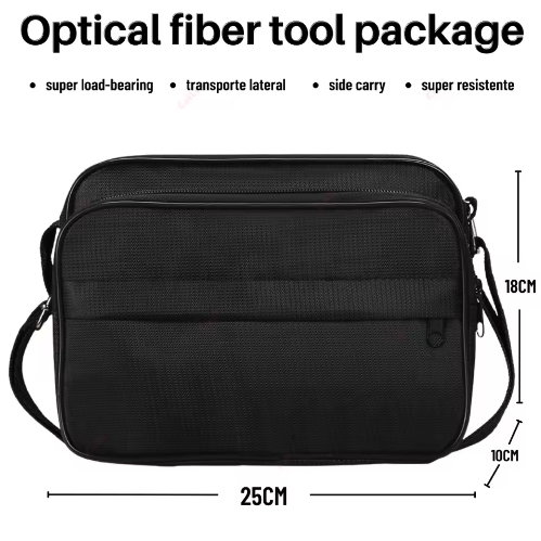 FTTX/FTTH tools optical fiber toolkit with power meter, visual fault locator, optical fiber cutter, kevlar scissors, fiber stripper, SC/FC adapter, carrying case, and other accessories