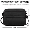 FTTX/FTTH tools optical fiber toolkit with power meter, visual fault locator, optical fiber cutter, kevlar scissors, fiber stripper, SC/FC adapter, carrying case, and other accessories