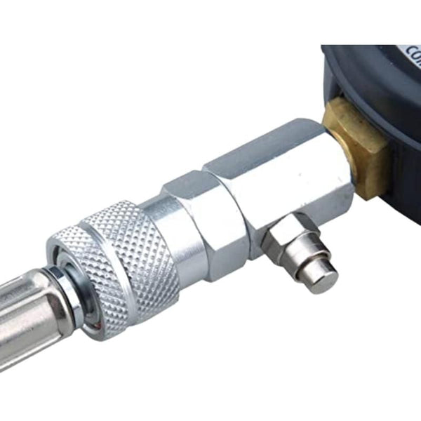 Compression Tester Kit - 4 steel spark plug adapters