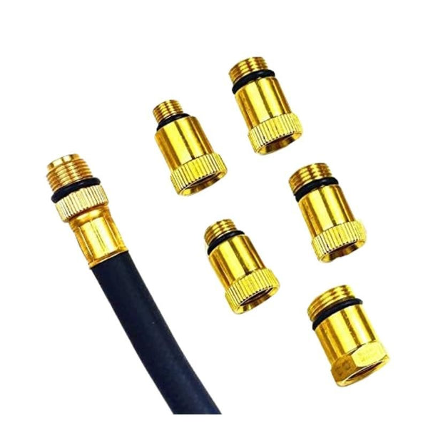 Compression Tester Kit - 5 Brass Adapters + 3 tubes